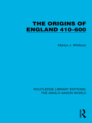 cover image of The Origins of England 410–600
